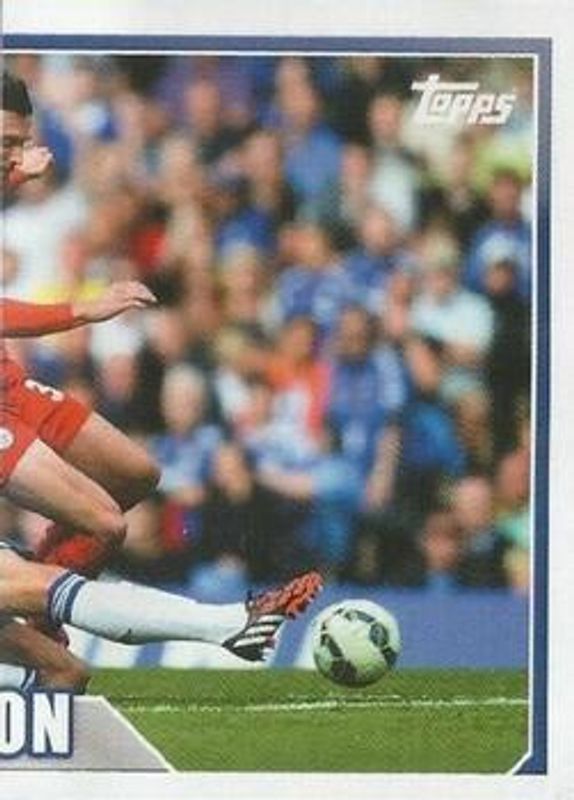 2014 Topps Merlin Premier League Stickers #80 Base