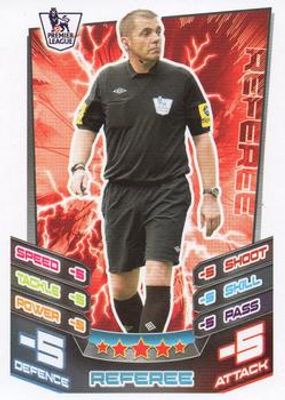 2012 Topps Match Attax Premier League Trophy Card Referee
