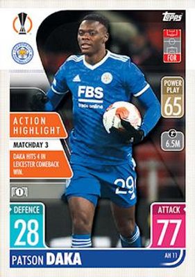 2021 Topps Match Attax Champions & Europa League Extra #AH11 Action Highlight