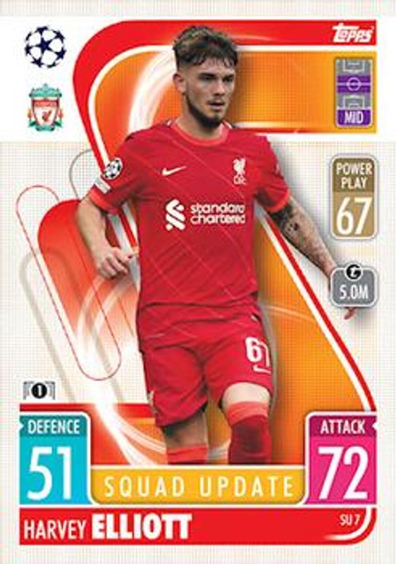 2021 Topps Match Attax Champions & Europa League Extra #SU7 Squad Update