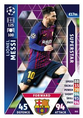 2018 Topps Match Attax UEFA Champions League #SU2 Superstar