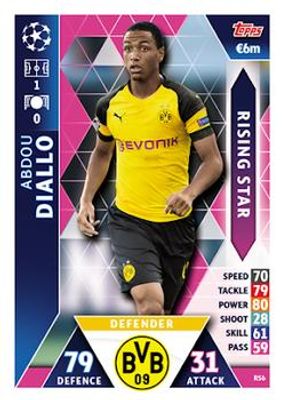 2018 Topps Match Attax UEFA Champions League #RS6 Rising Star