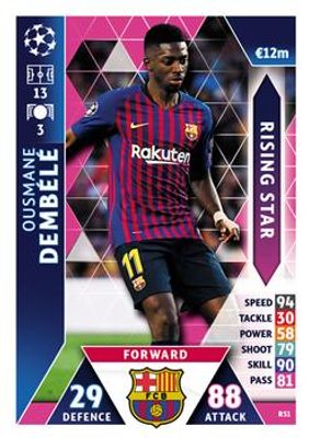 2018 Topps Match Attax UEFA Champions League #RS1 Rising Star
