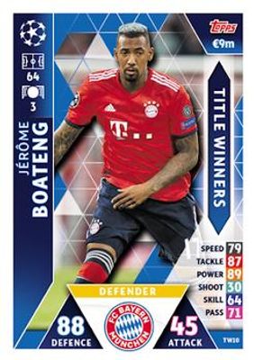 2018 Topps Match Attax UEFA Champions League #TW10 Title Winner