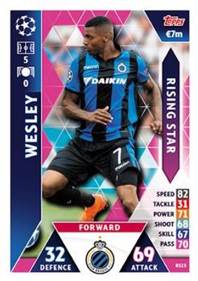 2018 Topps Match Attax UEFA Champions League #RS15 Rising Star