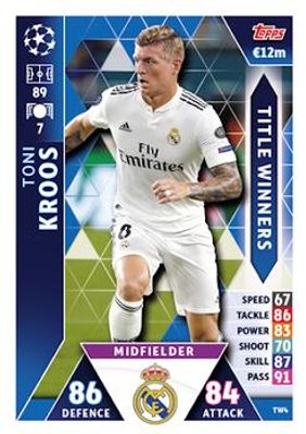 2018 Topps Match Attax UEFA Champions League #TW4 Title Winner