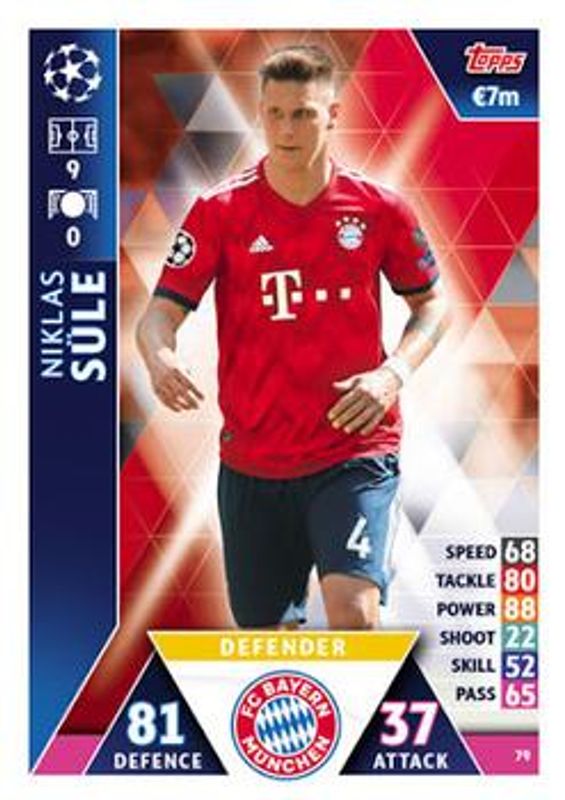 2018 Topps Match Attax UEFA Champions League #79 Base
