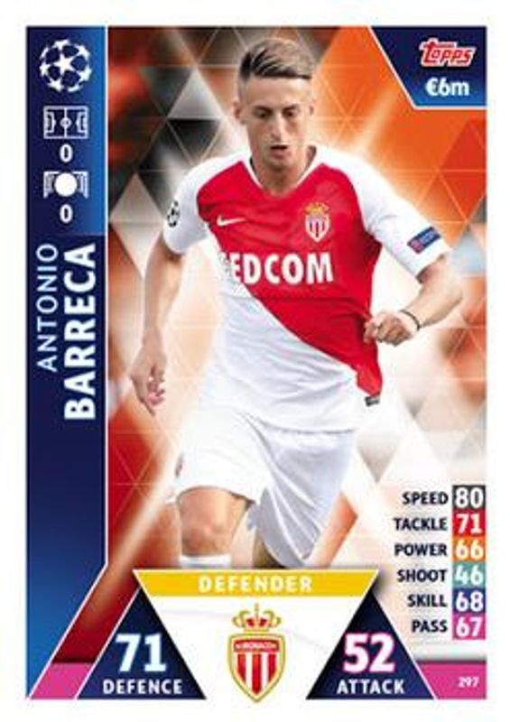 2018 Topps Match Attax UEFA Champions League #297 Base