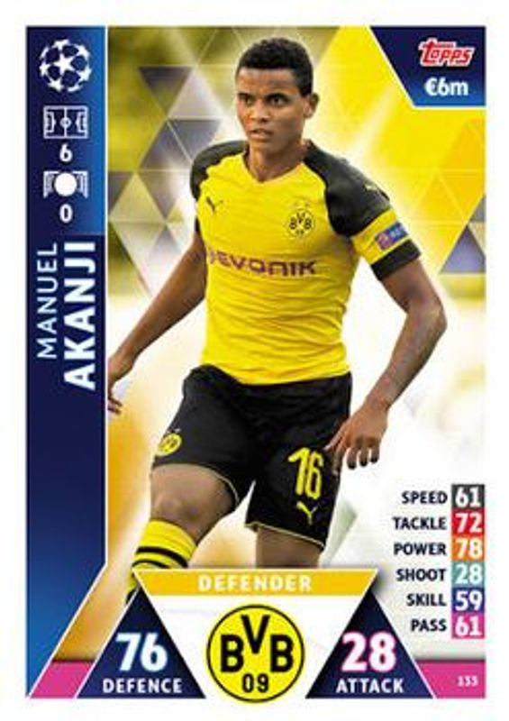2018 Topps Match Attax UEFA Champions League #133 Base