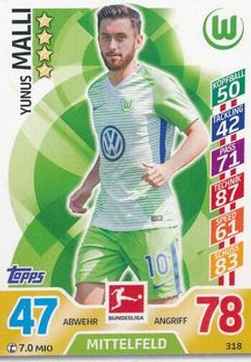 2017 Topps Match Attax Bundesliga #318 Base