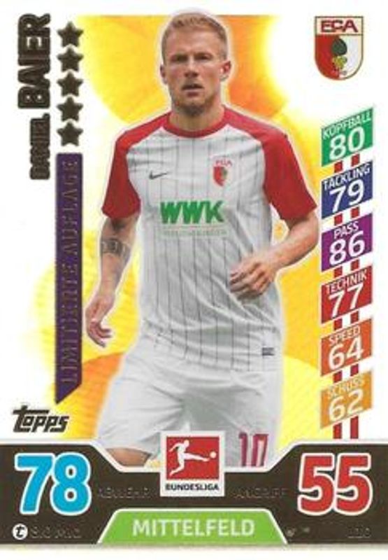 2017 Topps Match Attax Bundesliga #L10 Limitierte Auflage