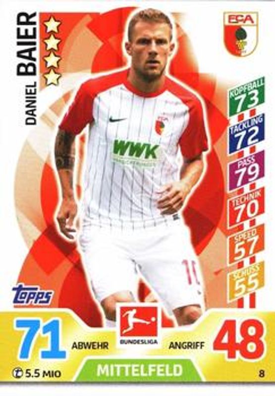 2017 Topps Match Attax Bundesliga #8 Base
