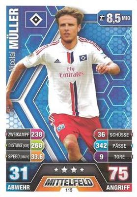 2014 Topps Match Attax Bundesliga #115 Base