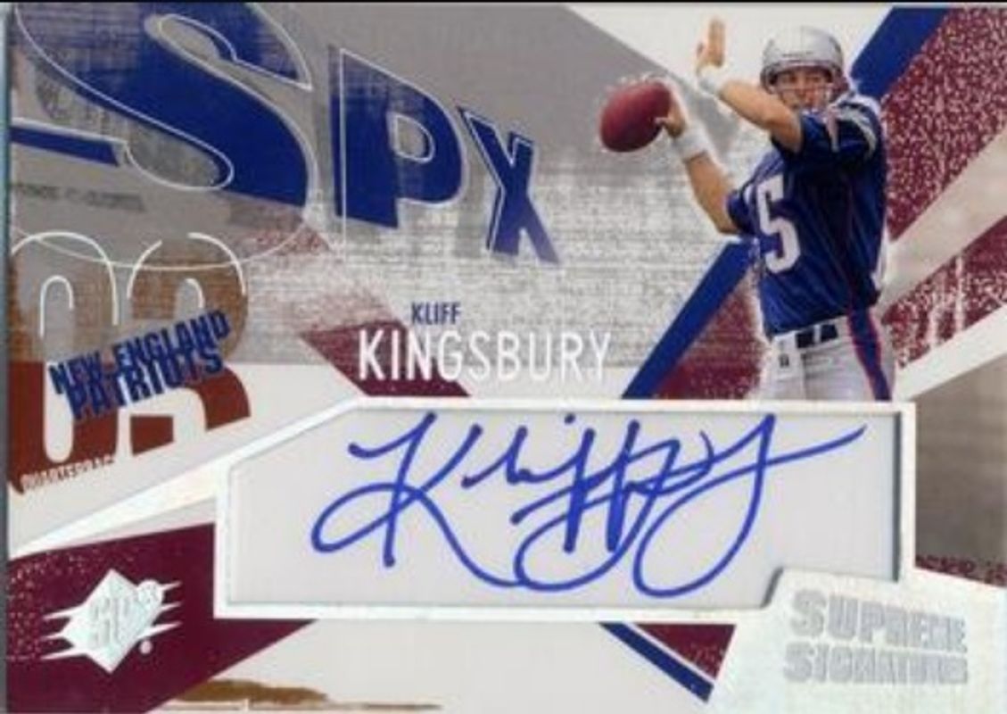 Kliff Kingsbury 2003 SPx #SS-KL Supreme Signatures Rookie RAW