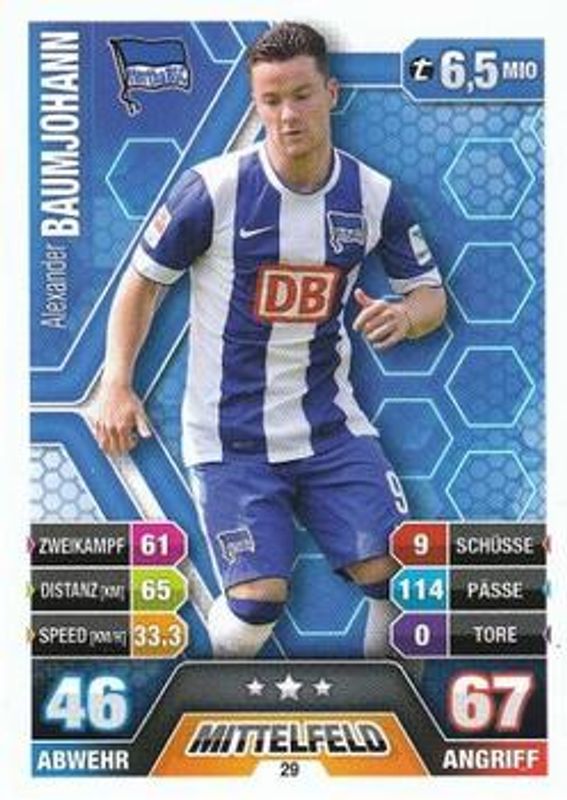 2014 Topps Match Attax Bundesliga #29 Base