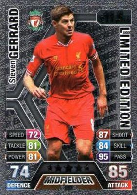 2013 Topps Match Attax Premier League #LE3 Limited Edition Silver