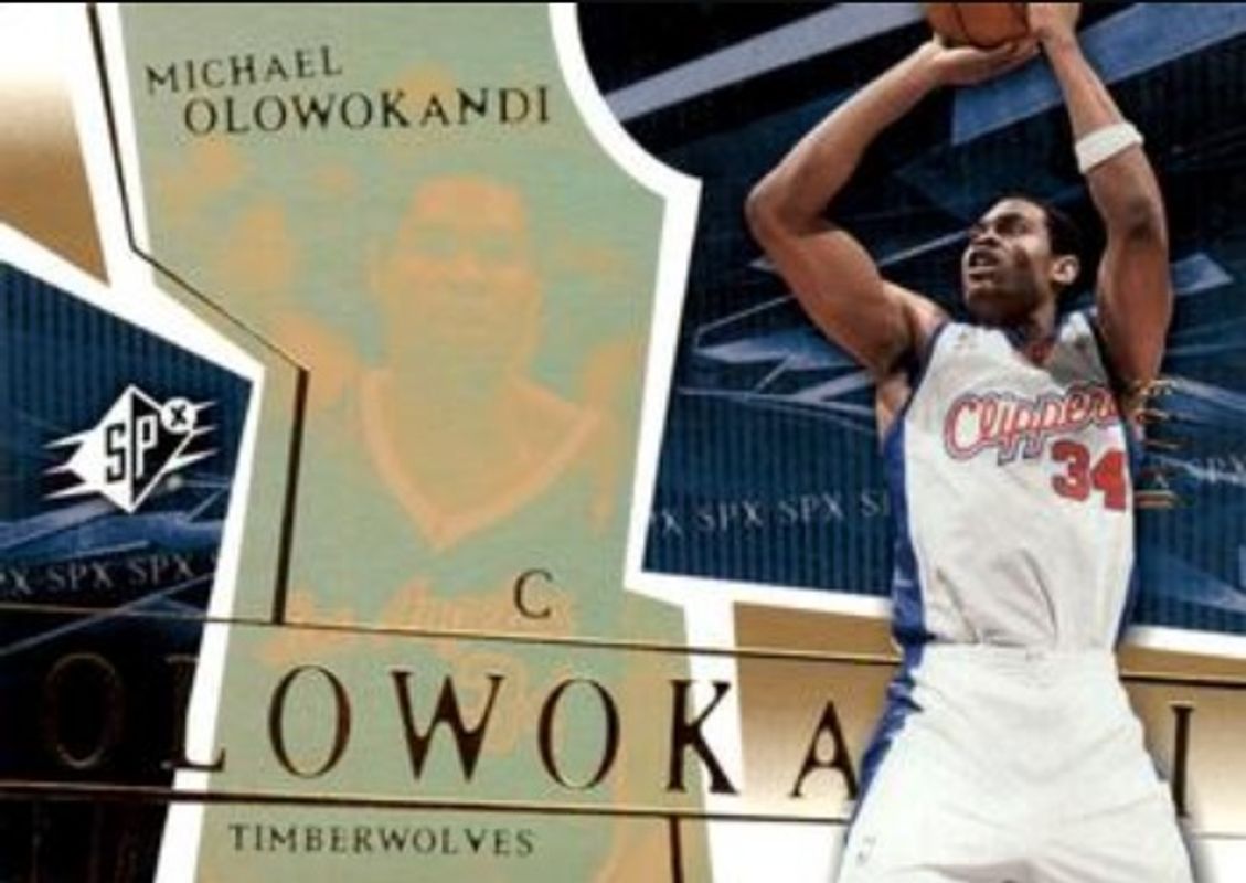 Michael Olowokandi 2003 SPx #49 Spectrum /25 RAW