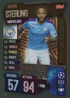 2019 Topps Match Attax UEFA Champions League UK #LE7B Bronze Limited Edition