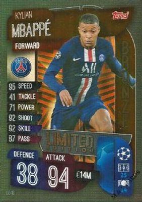 2019 Topps Match Attax UEFA Champions League UK #LE4B Bronze Limited Edition