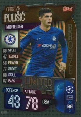 2019 Topps Match Attax UEFA Champions League UK #LE10B Bronze Limited Edition