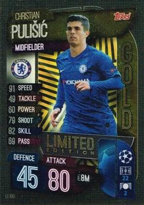 2019 Topps Match Attax UEFA Champions League UK #LE10G Gold Limited Edition