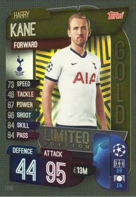 2019 Topps Match Attax UEFA Champions League UK #LE6G Gold Limited Edition