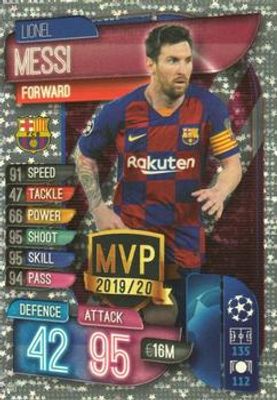 2019 Topps Match Attax UEFA Champions League UK #280 Base