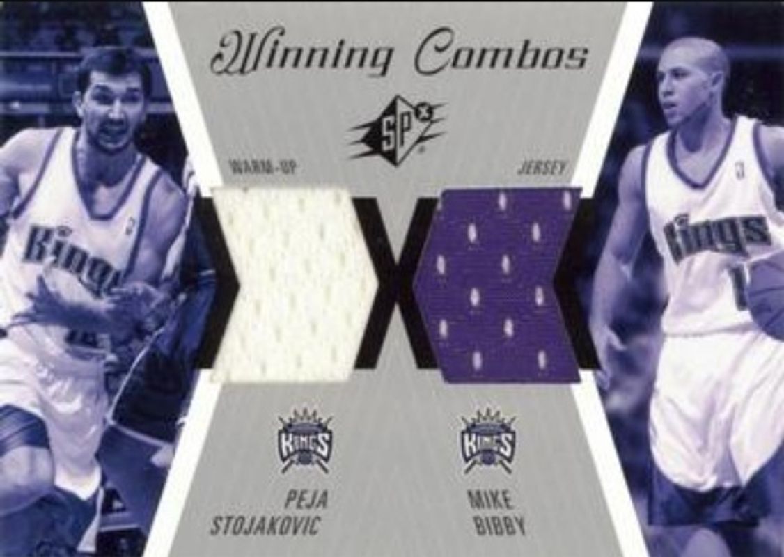 Peja Stojakovic 2003 SPx #WC3 Winning Materials Combos RAW