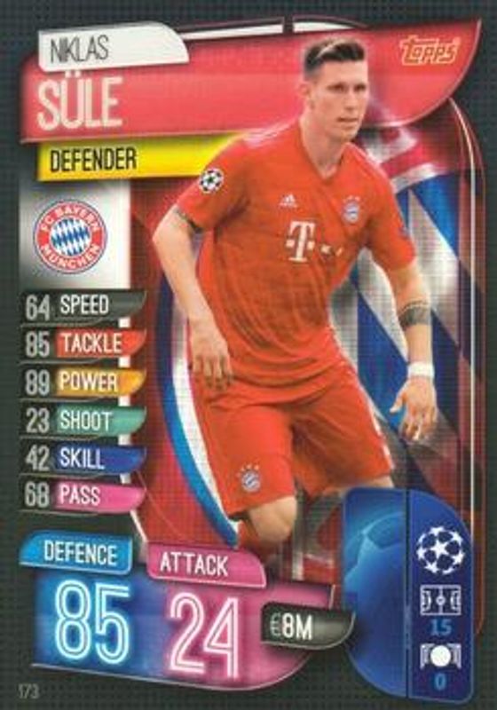 2019 Topps Match Attax UEFA Champions League UK #173 Base