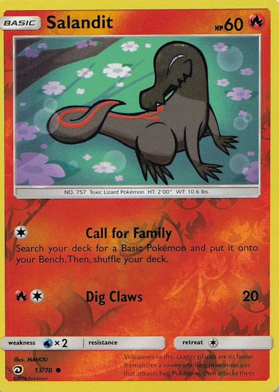 2018 Sun & Moon: Dragon Majesty #13/70 Reverse Holo
