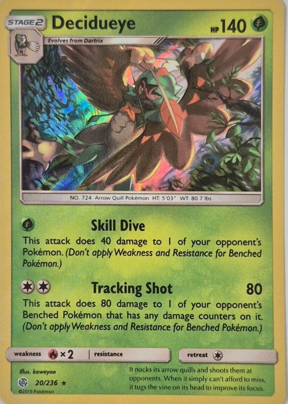 pokemon card decidueye Pokemon, Sun&Moon, Decidueye GX 12/149, Mint, New main image 1