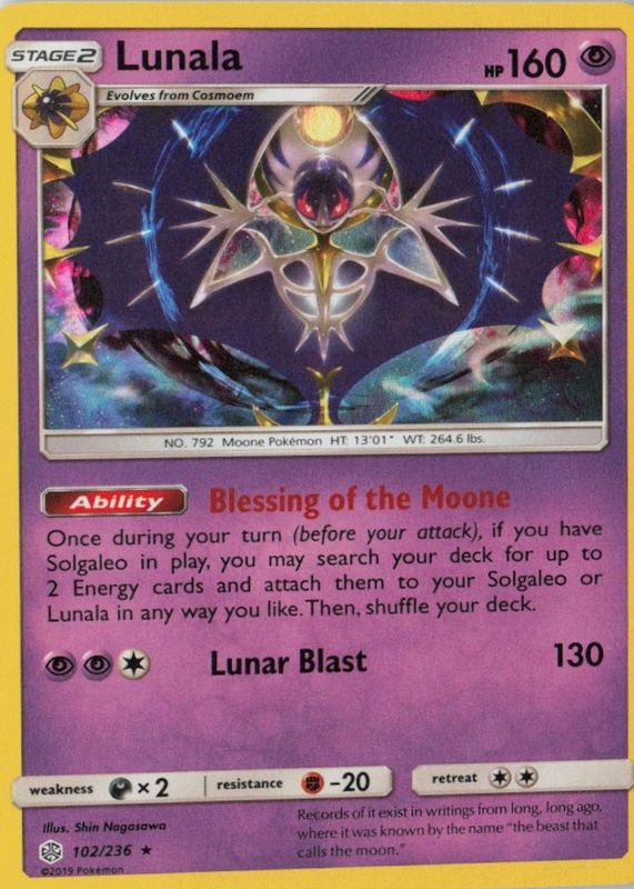 2019 Sun & Moon: Cosmic Eclipse #102/236 Holo