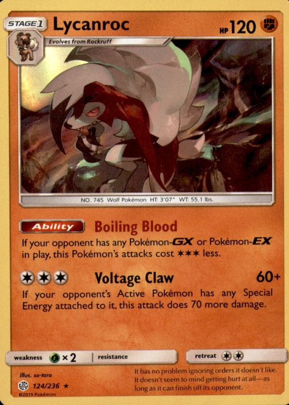 2019 Sun & Moon: Cosmic Eclipse #124/236 Holo