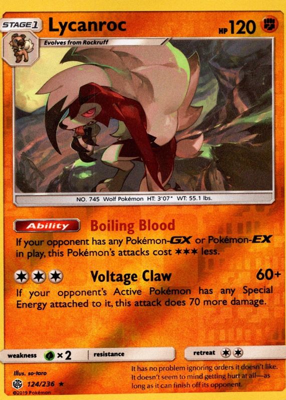 2019 Sun & Moon: Cosmic Eclipse #124/236 Reverse Holo