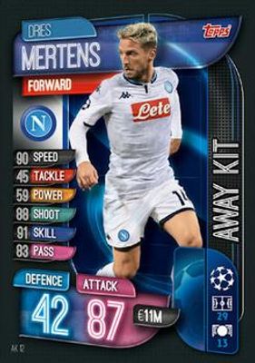 2019 Topps Match Attax UEFA Champions League UK Extra #AK12 Away Kit