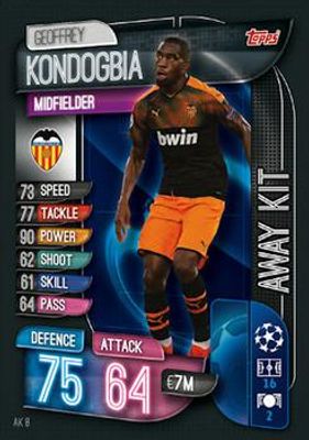 2019 Topps Match Attax UEFA Champions League UK Extra #AK8 Away Kit