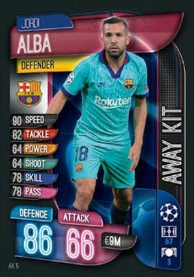 2019 Topps Match Attax UEFA Champions League UK Extra #AK5 Away Kit