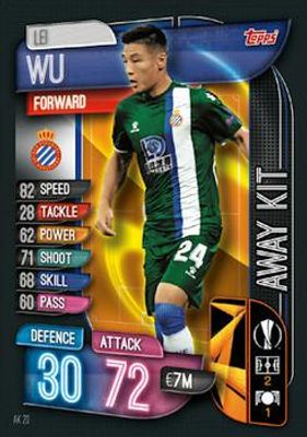 2019 Topps Match Attax UEFA Champions League UK Extra #AK20 Away Kit