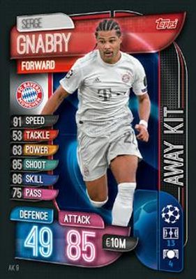 2019 Topps Match Attax UEFA Champions League UK Extra #AK9 Away Kit