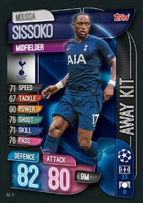 2019 Topps Match Attax UEFA Champions League UK Extra #AK4 Away Kit