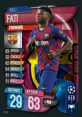 2019 Topps Match Attax UEFA Champions League UK Extra #SU9 Base