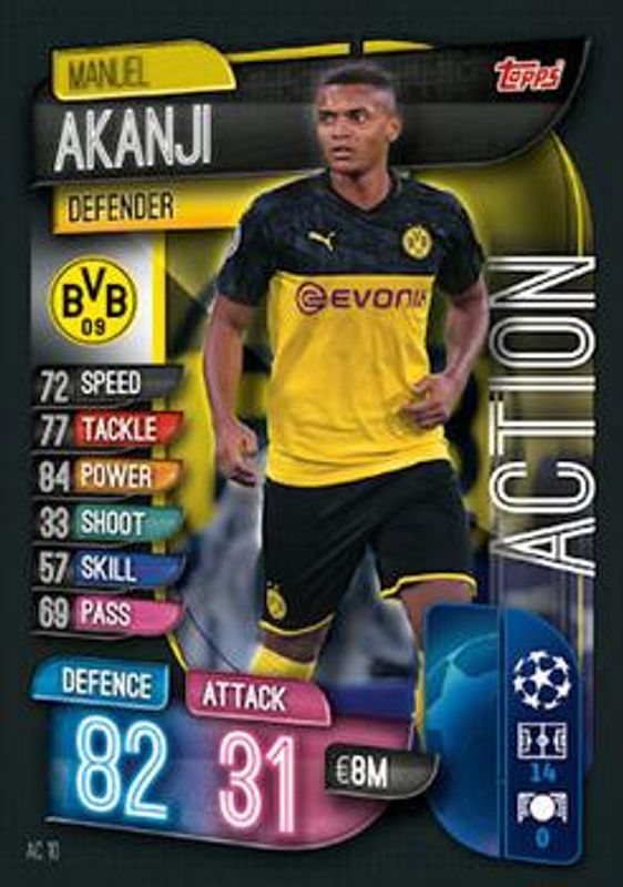 2019 Topps Match Attax UEFA Champions League UK Extra #AC10 Action