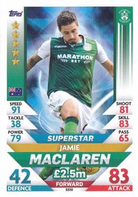 2018 Topps Match Attax SPFL #SS10 Superstars