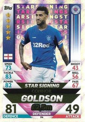 2018 Topps Match Attax SPFL #316 Star Signings