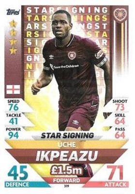 2018 Topps Match Attax SPFL #319 Star Signings