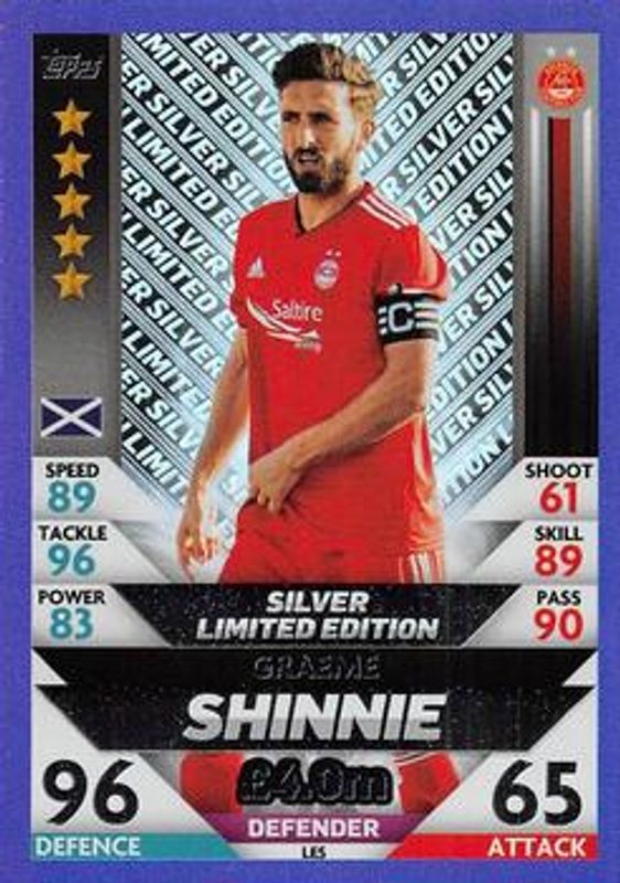 2018 Topps Match Attax SPFL #LE5 Limited Edition Silver