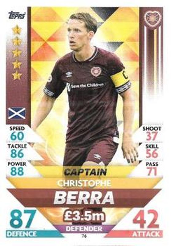 2018 Topps Match Attax SPFL #76 Base