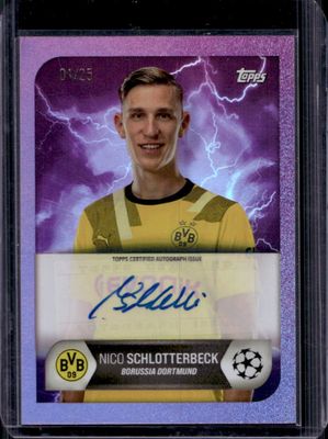 2022 Topps UEFA Champions League Summer Signings Autographs - Purple Foil /25