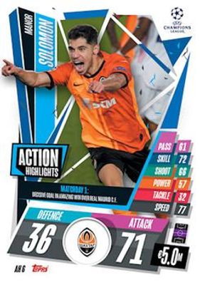 2020 Topps Match Attax UEFA Champions League Extra #AH6 Action Highlights