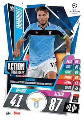 2020 Topps Match Attax UEFA Champions League Extra #AH4 Action Highlights